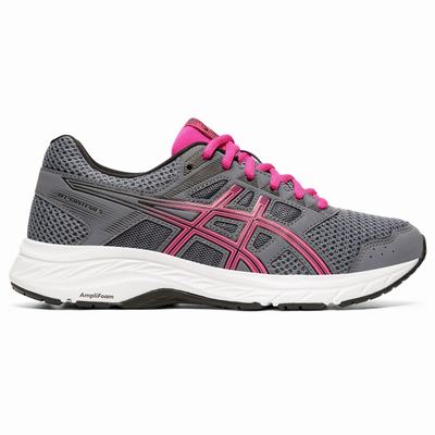 Asics Gel-Contend 5 (D) - Naisten Juoksukengät - Harmaat/Fuksia Violetit